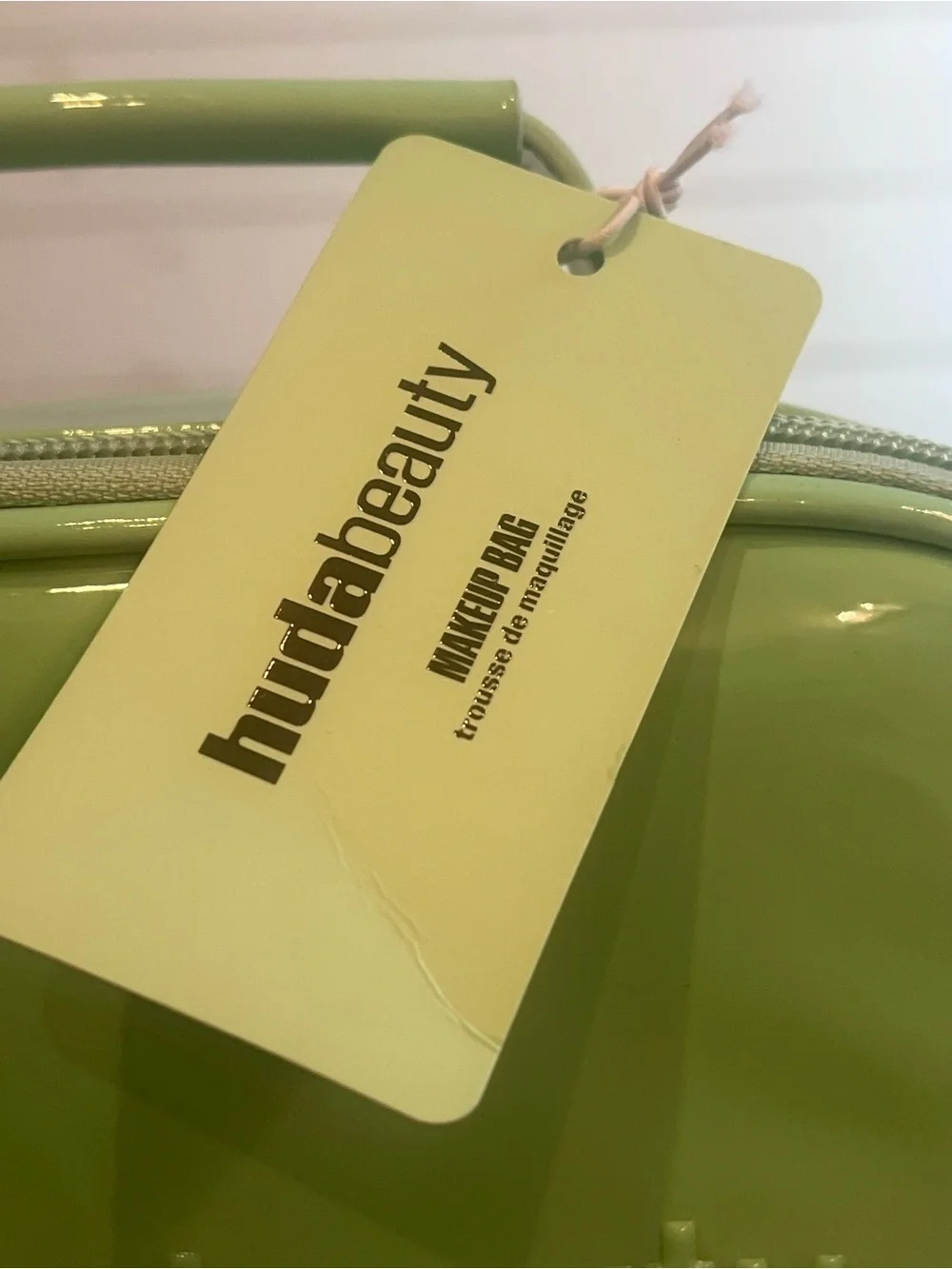 HUDA BEAUTY Glossy Mint Green Makeup Case NWT
